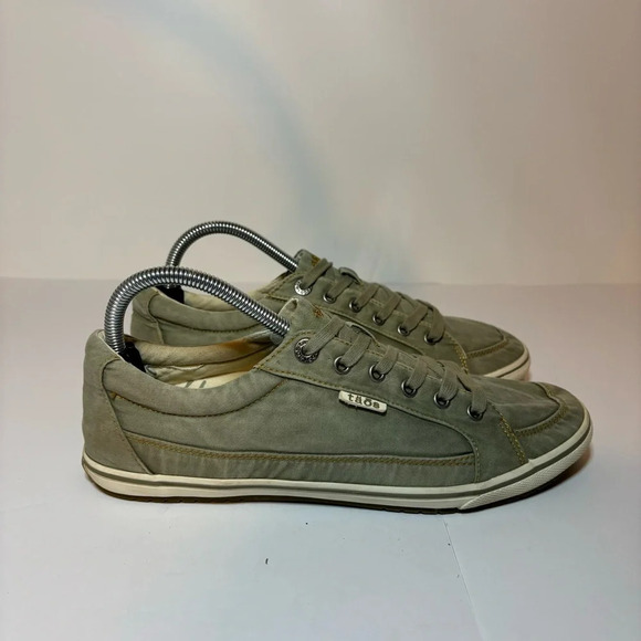 Taos Moc Star Womens Size 11 Distressed Sage Lace Up Shoe Casual Sneaker - Picture 1 of 9